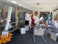 Jon filming Karen and Tony painting